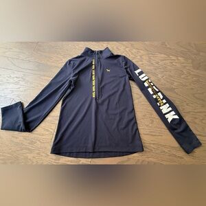 Victoria's Secret Pink jacket blue Virginia Mountaineers football zip sz medium